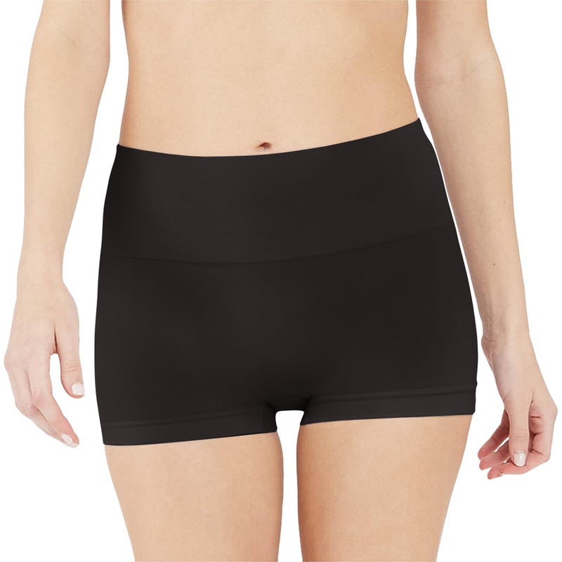 SPANX SPANXshape Everyday Shaping Boyshort - Comfortable Core Control Shapewear Underwear - Invisible Under Clothes - No-Show - Black - Medium - Image 1